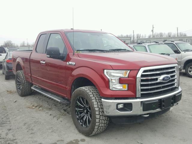 1FTEX1E89FKD89319 - 2015 FORD F150 SUPER MAROON photo 1