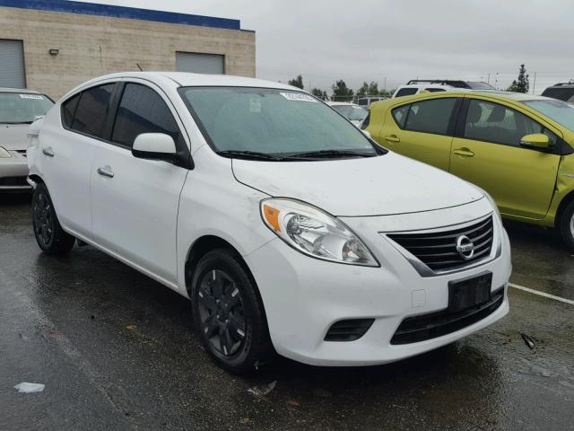 3N1CN7AP7DL887479 - 2013 NISSAN VERSA S WHITE photo 1