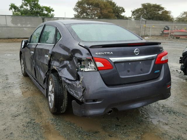 3N1AB7APXEY262496 - 2014 NISSAN SENTRA S CHARCOAL photo 3