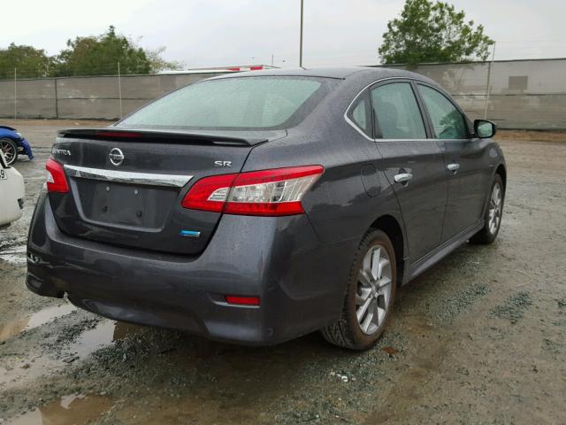 3N1AB7APXEY262496 - 2014 NISSAN SENTRA S CHARCOAL photo 4