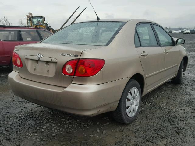 1NXBR38EX4Z248086 - 2004 TOYOTA COROLLA CE GOLD photo 4