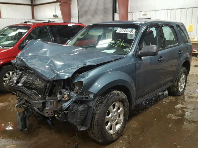 4F2CY0C78AKM01641 - 2010 MAZDA TRIBUTE I BLUE photo 2