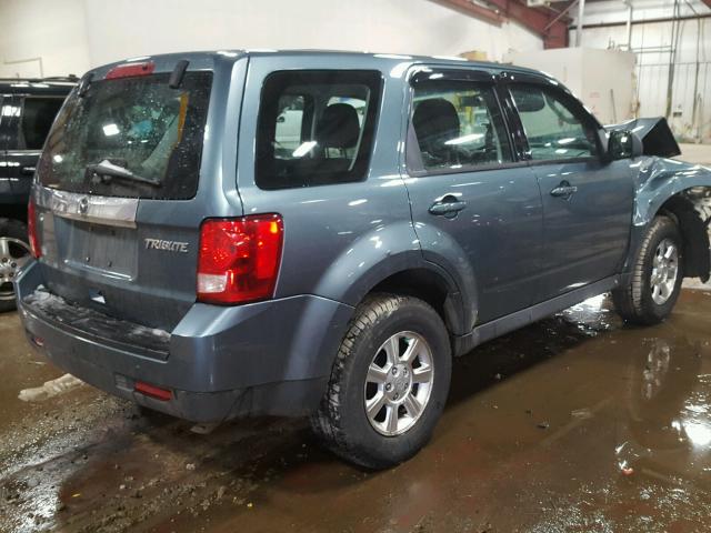 4F2CY0C78AKM01641 - 2010 MAZDA TRIBUTE I BLUE photo 4