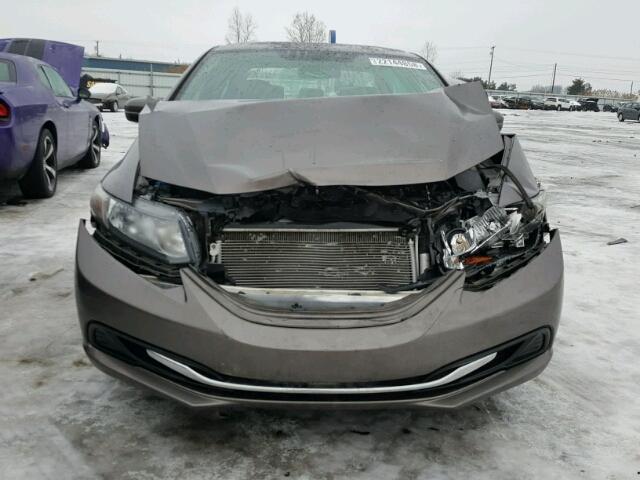 19XFB2F54EE029373 - 2014 HONDA CIVIC LX GRAY photo 9