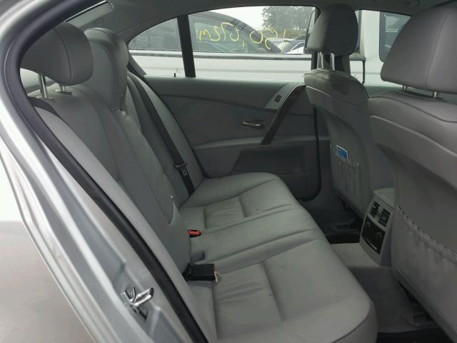 WBANF33566CS38338 - 2006 BMW 525 XI SILVER photo 6