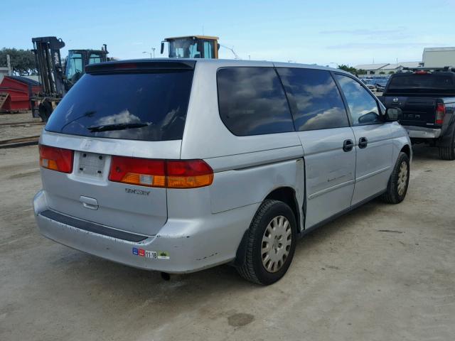 5FNRL18534B135792 - 2004 HONDA ODYSSEY LX SILVER photo 4