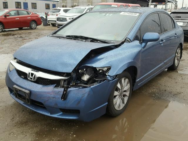 2HGFA1F82BH508643 - 2011 HONDA CIVIC EX BLUE photo 2