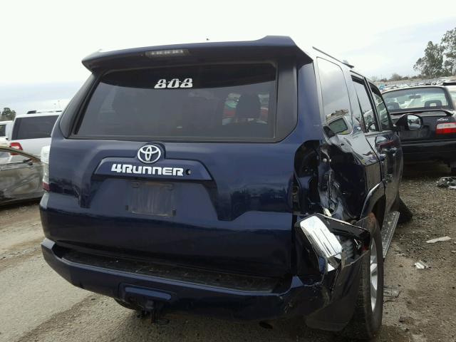 JTEBU5JR7F5213848 - 2015 TOYOTA 4RUNNER SR BLUE photo 4