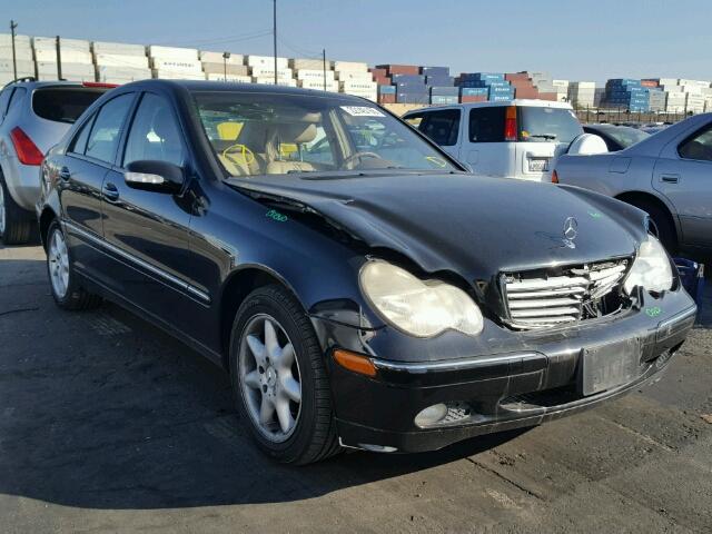 WDBRF61J24F523683 - 2004 MERCEDES-BENZ C 240 BLACK photo 1