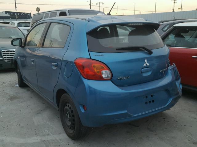 ML32A3HJ3FH004478 - 2015 MITSUBISHI MIRAGE DE BLUE photo 3