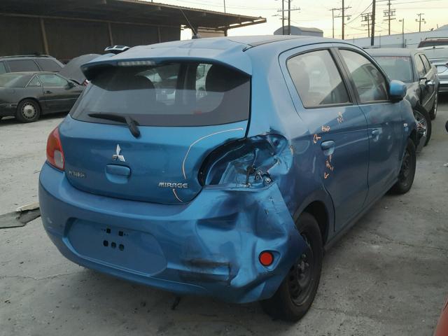 ML32A3HJ3FH004478 - 2015 MITSUBISHI MIRAGE DE BLUE photo 4