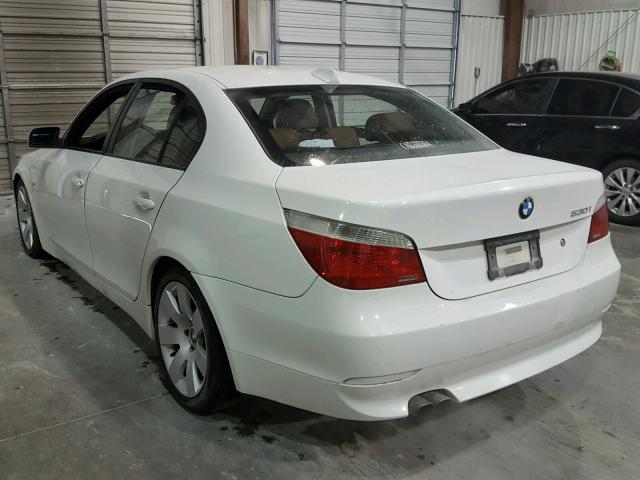 WBANE73576CM42284 - 2006 BMW 530 I WHITE photo 3