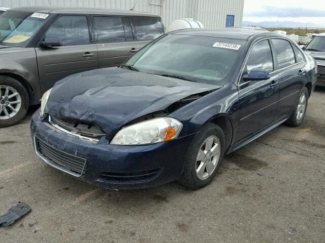 2G1WF5EKXB1112854 - 2011 CHEVROLET IMPALA LS BLUE photo 2