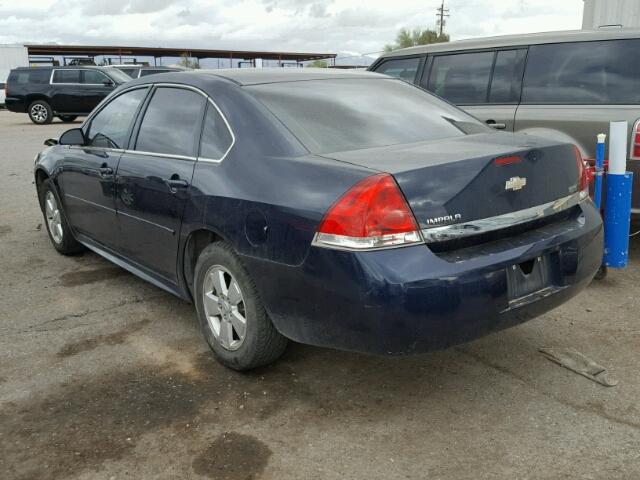 2G1WF5EKXB1112854 - 2011 CHEVROLET IMPALA LS BLUE photo 3