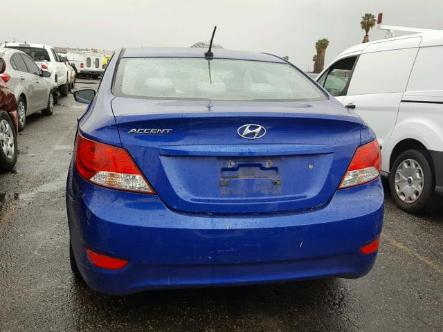 KMHCT4AE4CU064914 - 2012 HYUNDAI ACCENT GLS BLUE photo 10