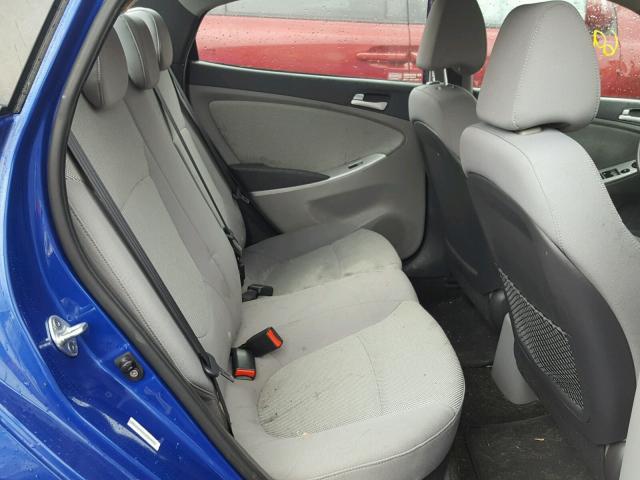 KMHCT4AE4CU064914 - 2012 HYUNDAI ACCENT GLS BLUE photo 6