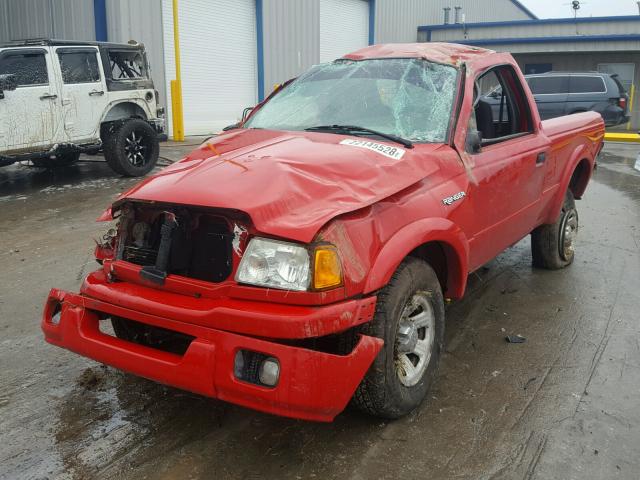 1FTYR10U04PA83007 - 2004 FORD RANGER RED photo 2