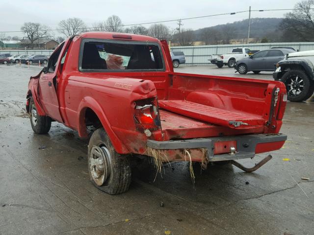 1FTYR10U04PA83007 - 2004 FORD RANGER RED photo 3