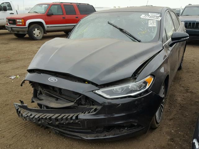 3FA6P0D96JR124747 - 2018 FORD FUSION TIT BLACK photo 2