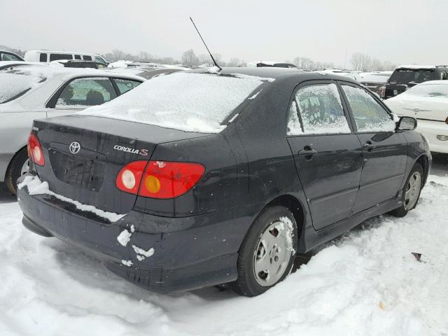 2T1BR32E74C246516 - 2004 TOYOTA COROLLA CE BLACK photo 4