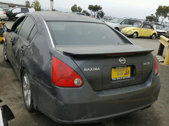 1N4BA41EX8C836602 - 2008 NISSAN MAXIMA SE GRAY photo 3