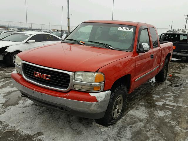 1GTEK19T6XE529565 - 1999 GMC NEW SIERRA RED photo 2