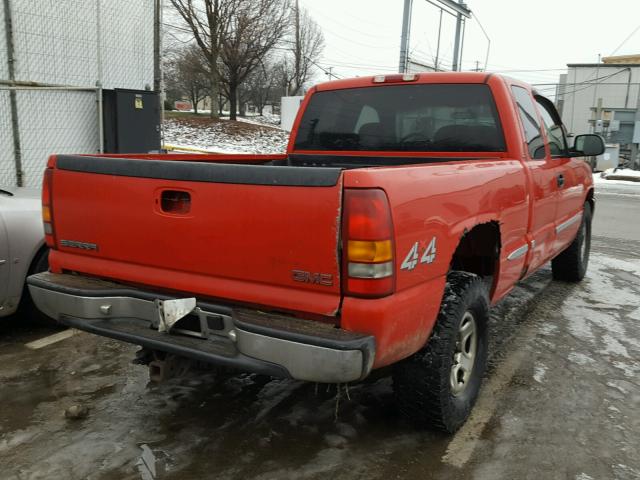 1GTEK19T6XE529565 - 1999 GMC NEW SIERRA RED photo 4