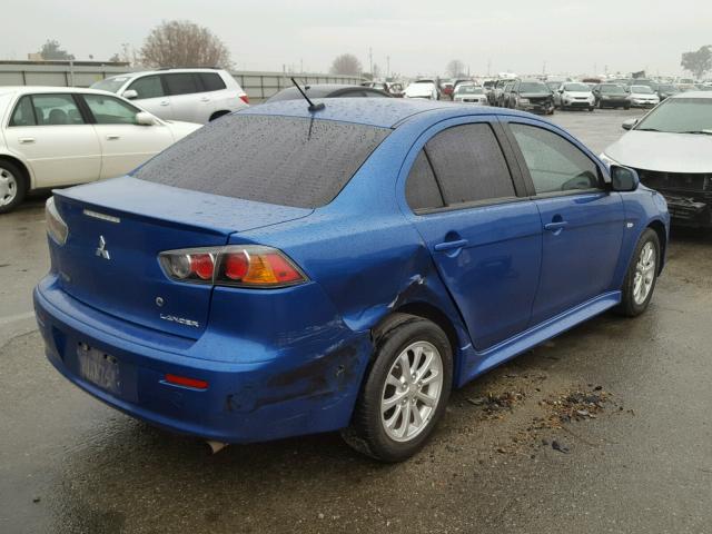 JA32U2FU7CU016209 - 2012 MITSUBISHI LANCER ES/ BLUE photo 4