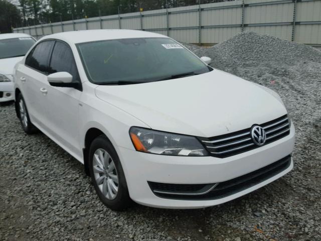 1VWAS7A33FC013992 - 2015 VOLKSWAGEN PASSAT S WHITE photo 1