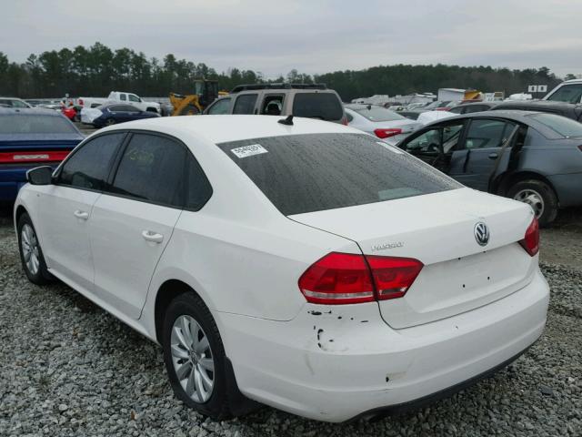 1VWAS7A33FC013992 - 2015 VOLKSWAGEN PASSAT S WHITE photo 3