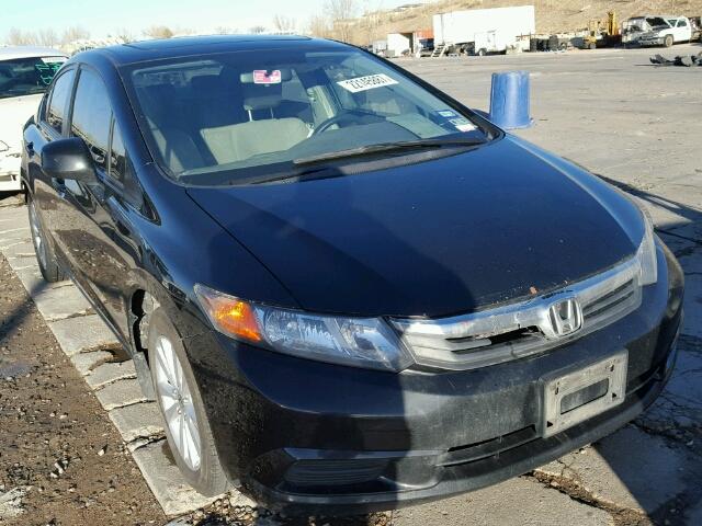 2HGFB2F86CH528155 - 2012 HONDA CIVIC EX შავი ფოტო 1
