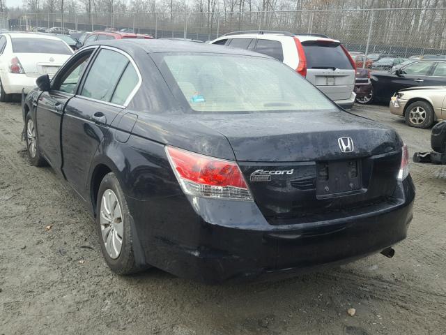 1HGCP26318A018620 - 2008 HONDA ACCORD LX BLACK photo 3