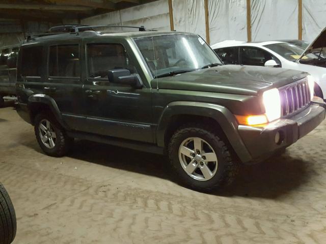 1J8HG48P87C591980 - 2007 JEEP COMMANDER GREEN photo 1