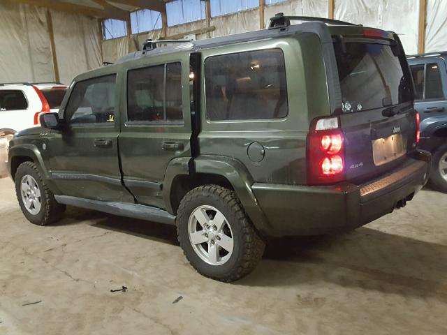 1J8HG48P87C591980 - 2007 JEEP COMMANDER GREEN photo 3