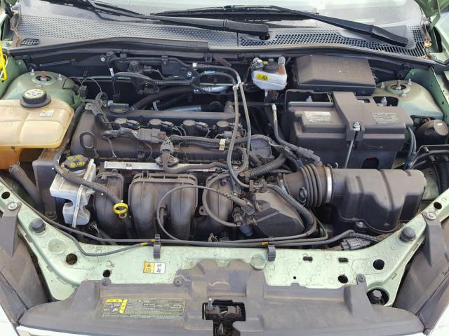 1FAFP34N67W363431 - 2007 FORD FOCUS ZX4 GREEN photo 7