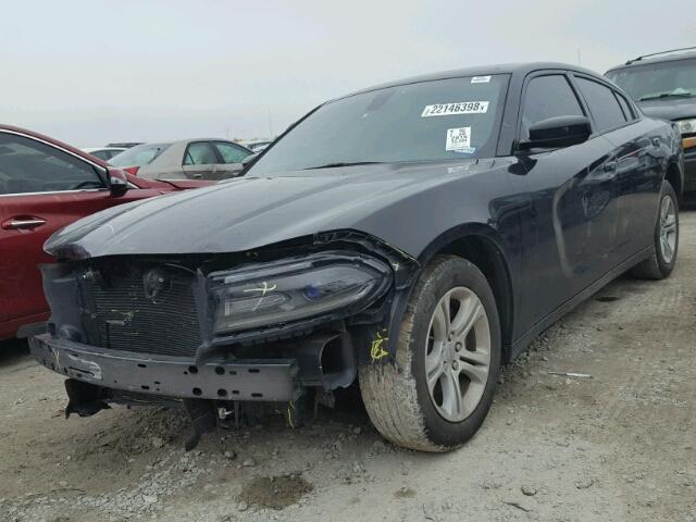 2C3CDXBGXGH108785 - 2016 DODGE CHARGER SE BLACK photo 2