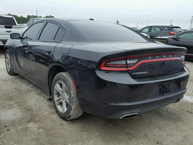 2C3CDXBGXGH108785 - 2016 DODGE CHARGER SE BLACK photo 3