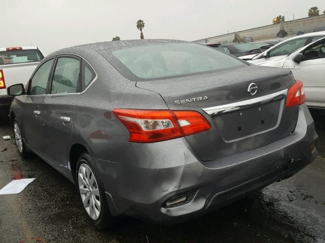 3N1AB7AP8JY205594 - 2018 NISSAN SENTRA S GRAY photo 3