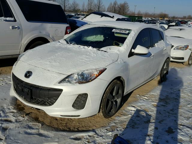 JM1BL1L76D1721406 - 2013 MAZDA 3 I WHITE photo 2