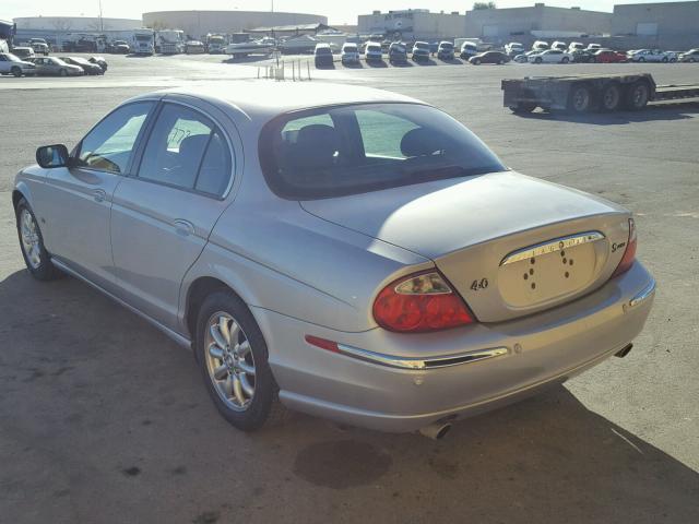 SAJDA01P81GM11585 - 2001 JAGUAR S-TYPE GRAY photo 3