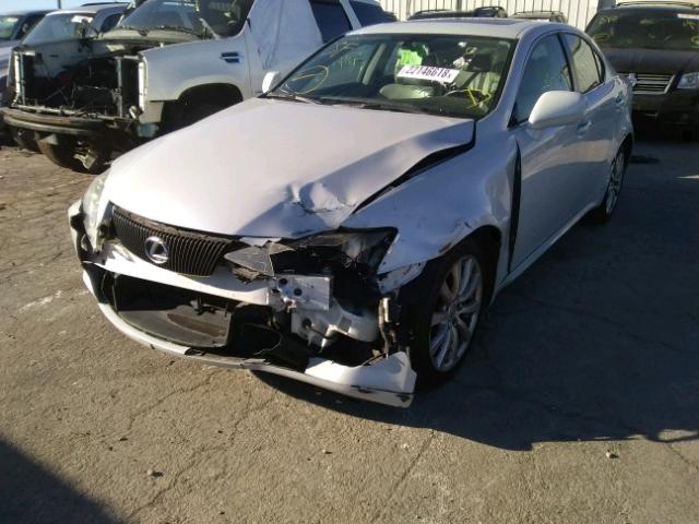 JTHCK262965002674 - 2006 LEXUS IS 250 GRAY photo 2