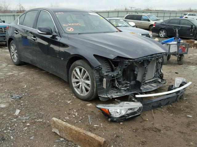 JN1BV7ARXEM701325 - 2014 INFINITI Q50 BASE Чорний фото 1