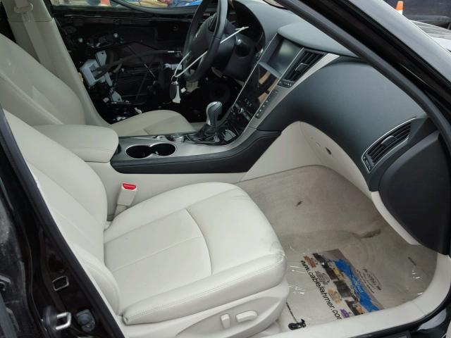 JN1BV7ARXEM701325 - 2014 INFINITI Q50 BASE Чорний фото 5