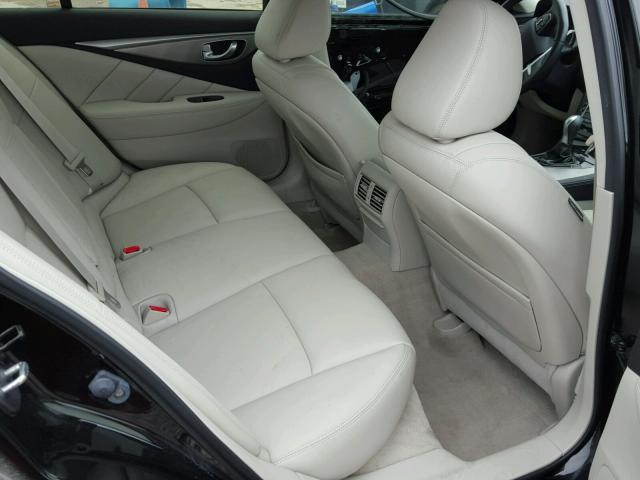JN1BV7ARXEM701325 - 2014 INFINITI Q50 BASE Чорний фото 6