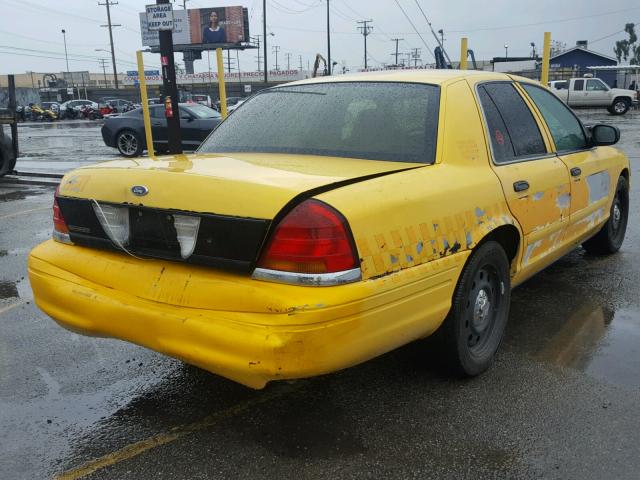 2FAHP71W87X129566 - 2007 FORD CROWN VICT YELLOW photo 4