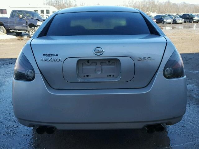 1N4BA41E06C835729 - 2006 NISSAN MAXIMA SE SILVER photo 9