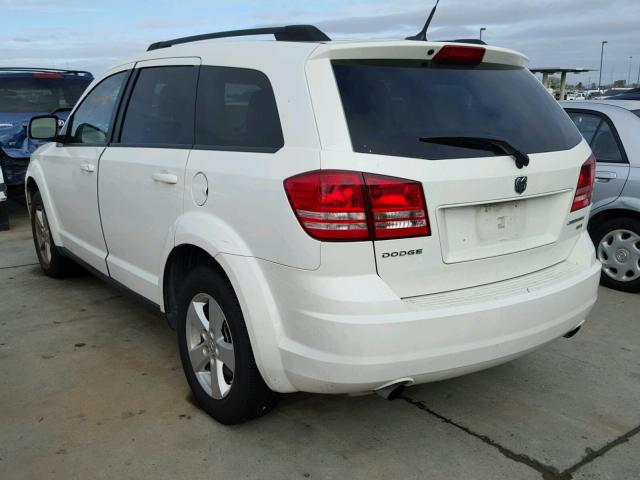 3D4PG5FV7AT234203 - 2010 DODGE JOURNEY SX WHITE photo 3