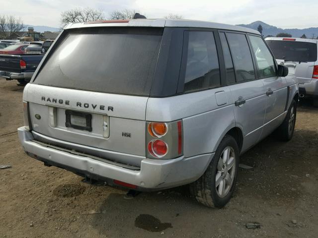 SALME11495A188327 - 2005 LAND ROVER RANGE ROVE SILVER photo 4