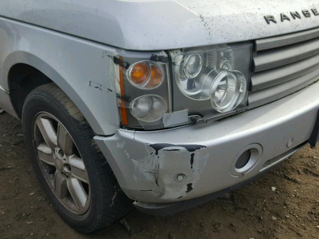 SALME11495A188327 - 2005 LAND ROVER RANGE ROVE SILVER photo 9