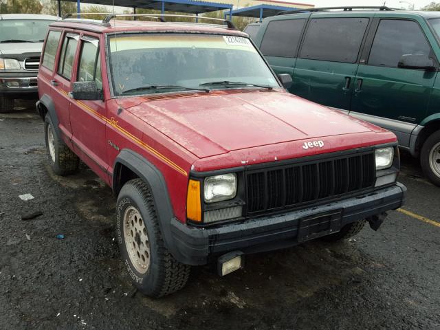 1J4FT88S4ML626820 - 1991 JEEP CHEROKEE S RED photo 1